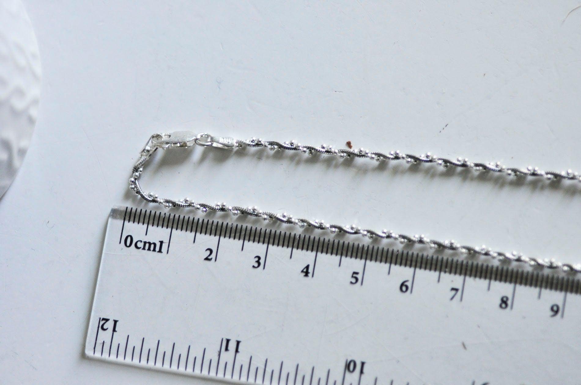 Gingerlily Chaînes Collier Double Argent 925 0,8mm 40cm