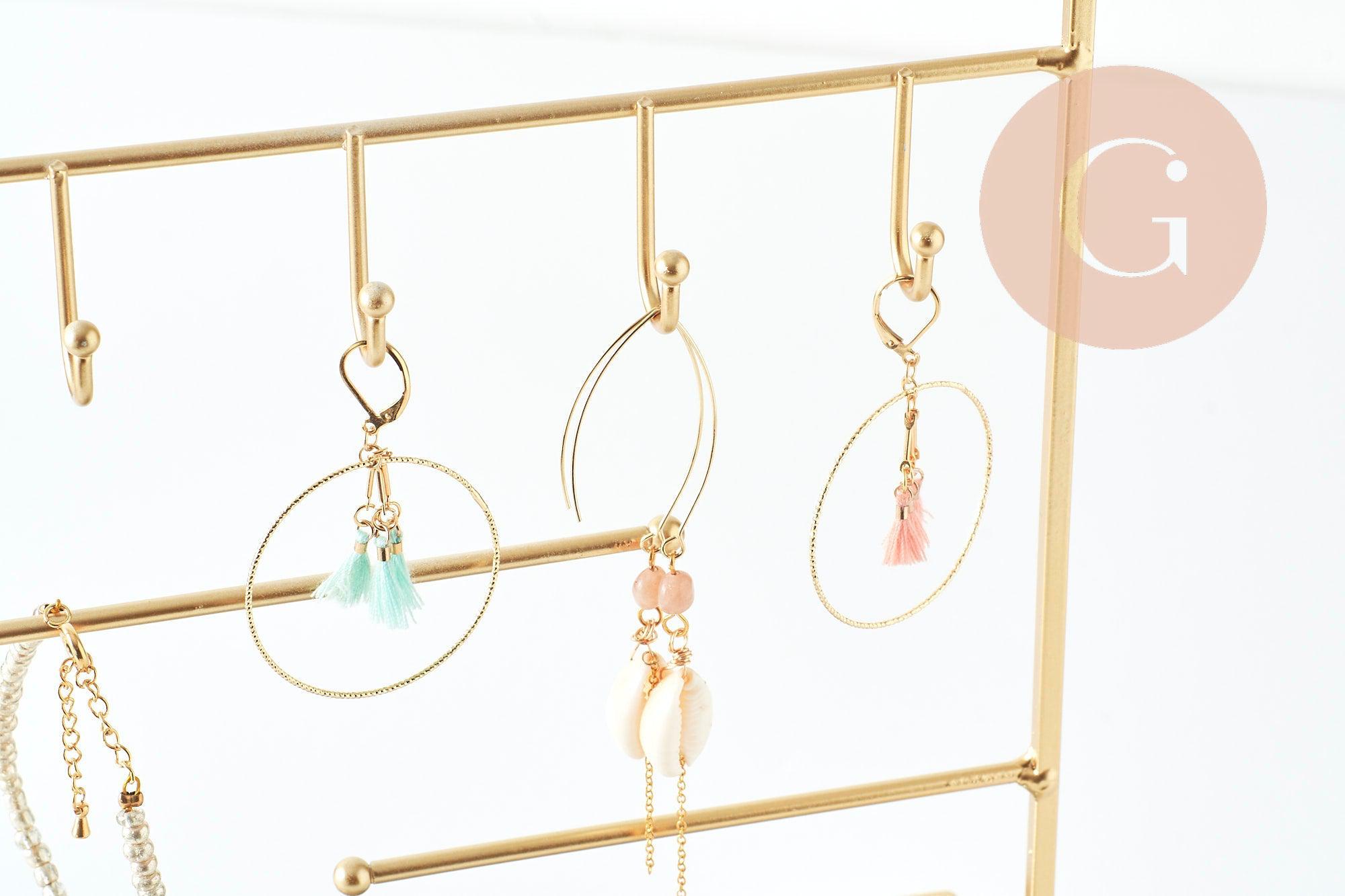 Gingerlily Présentoir à bijoux fer doré miroir G9395 x1