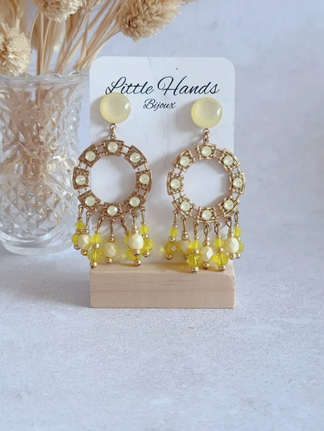 Little Hands Bijoux Calypso boucles d'oreilles Lemon Fizz