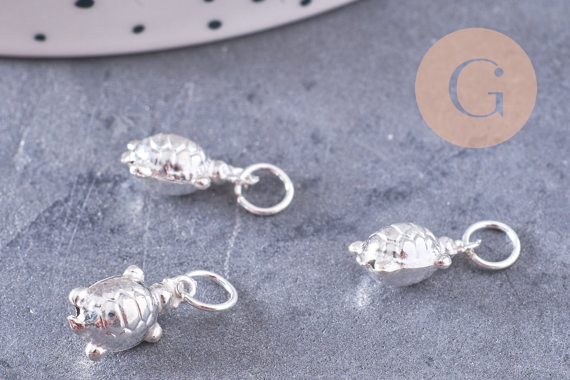 Gingerlily Pendentif Tortue G10701 argent 925 12,5 mm
