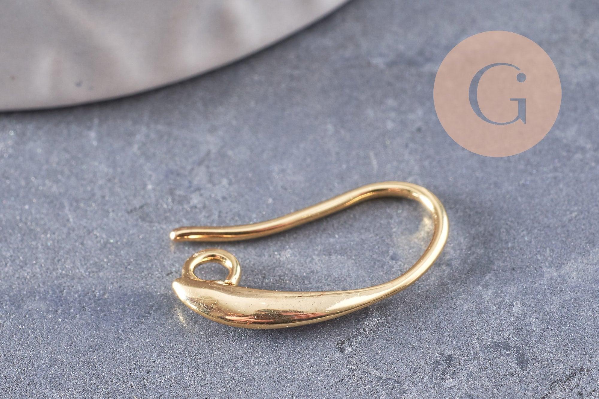 Gingerlily Apprêts Supports Boucles Hameçons Doré 19mm x10