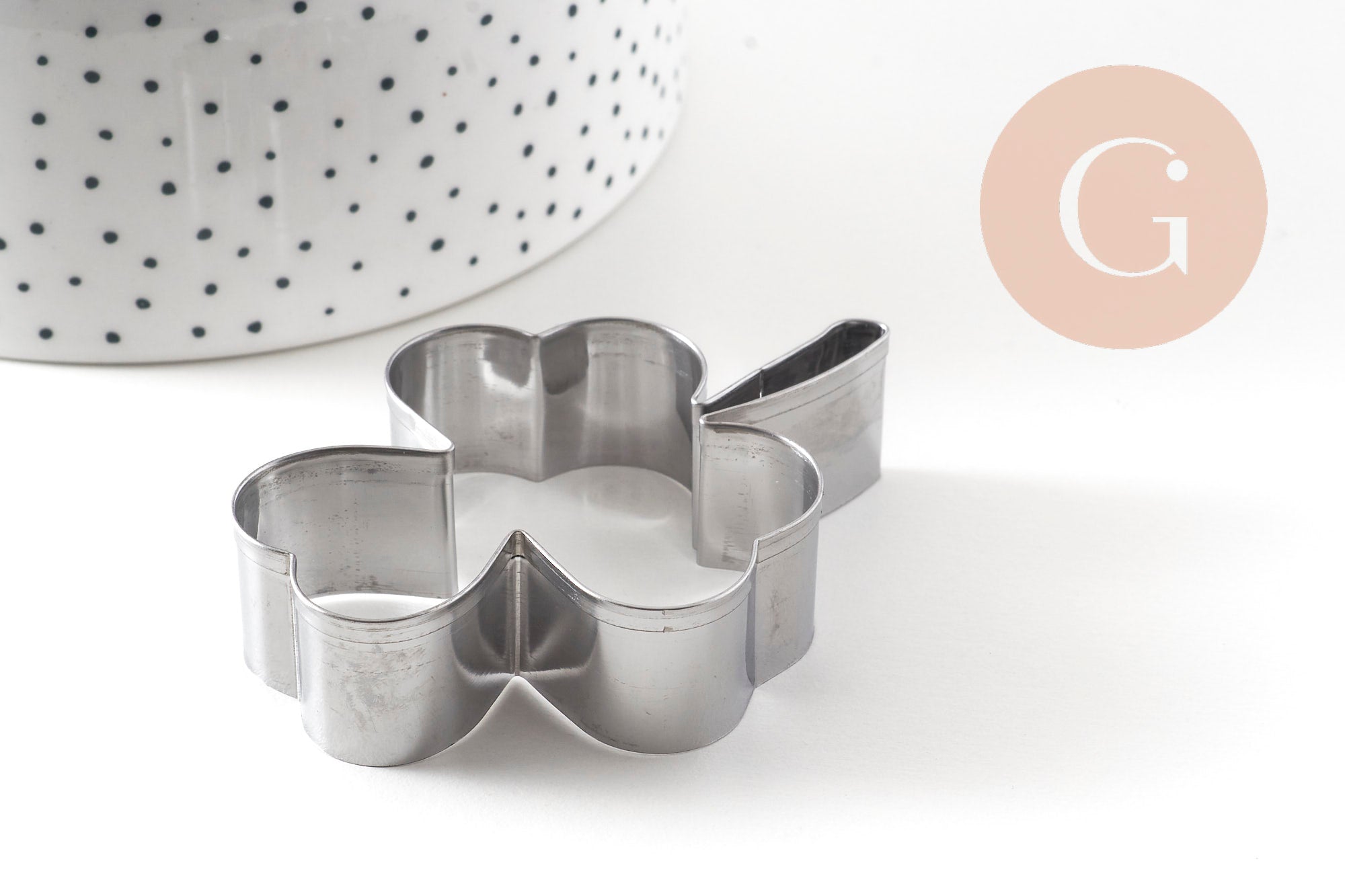Gingerlily Emporte-pièce Trèfle G11050 inox 7,4 cm