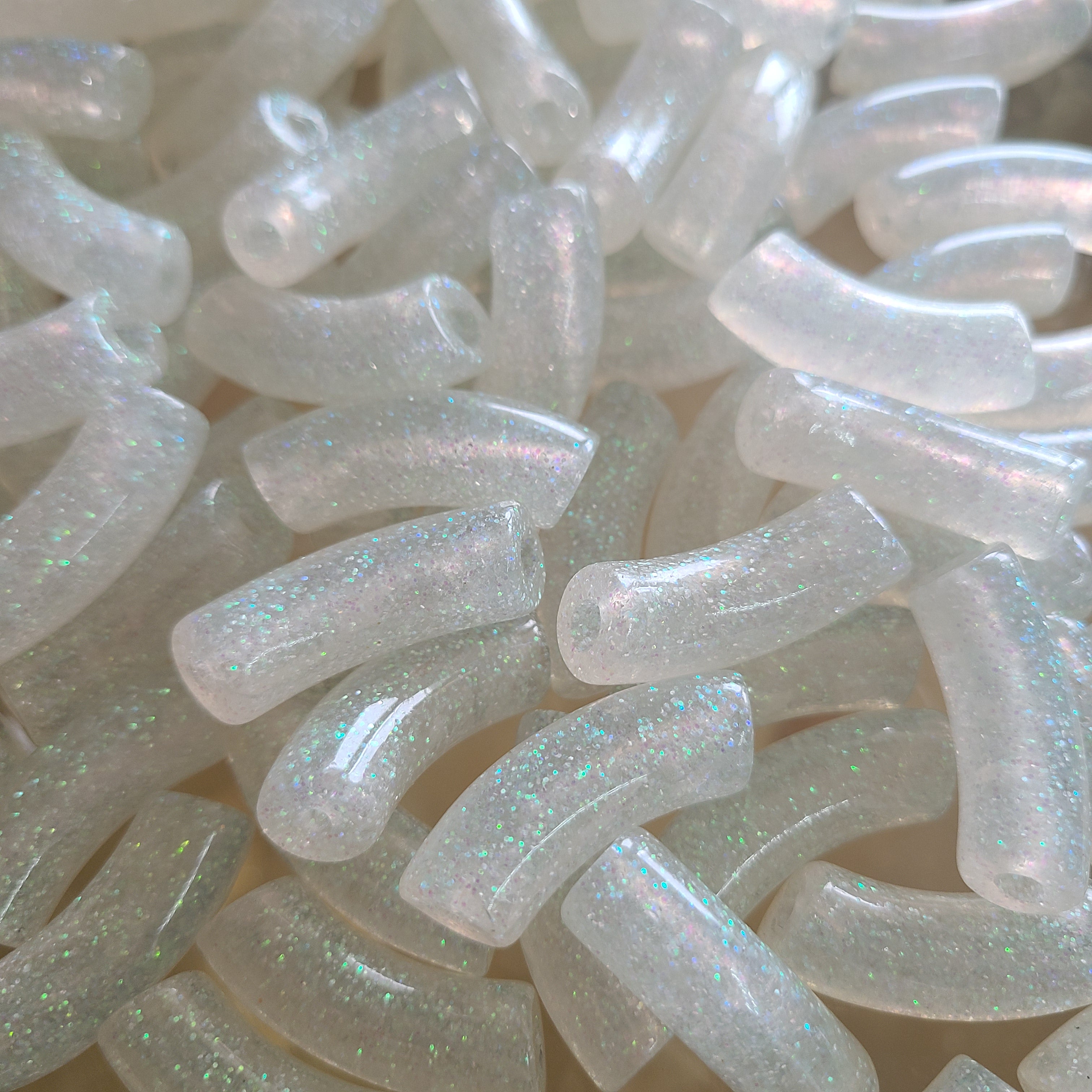 ARTSHOP Tubes Glitters 312 perles tubes coco 12mm x6