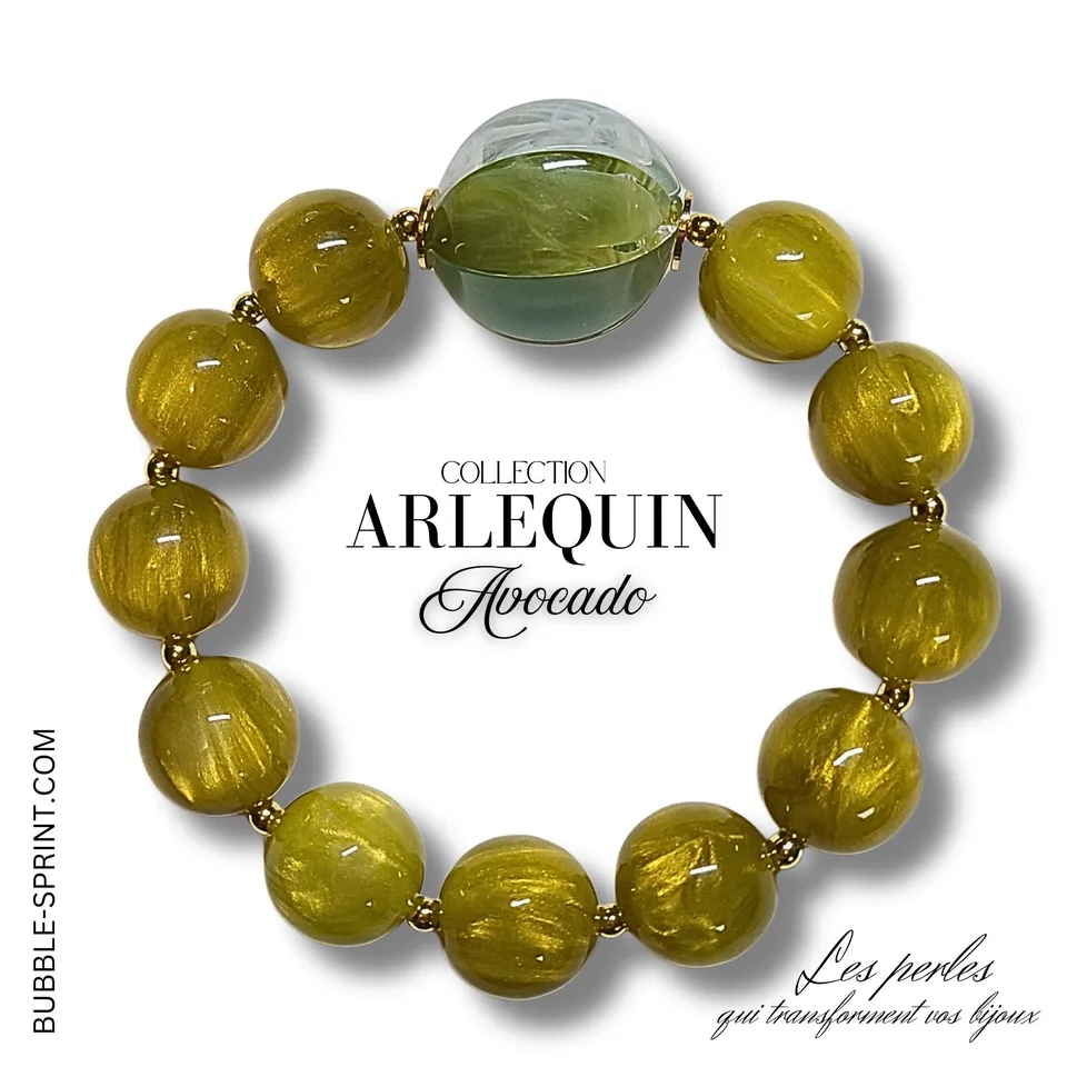 ARTSHOP Arlequin Avocado kit bracelet élastique complet