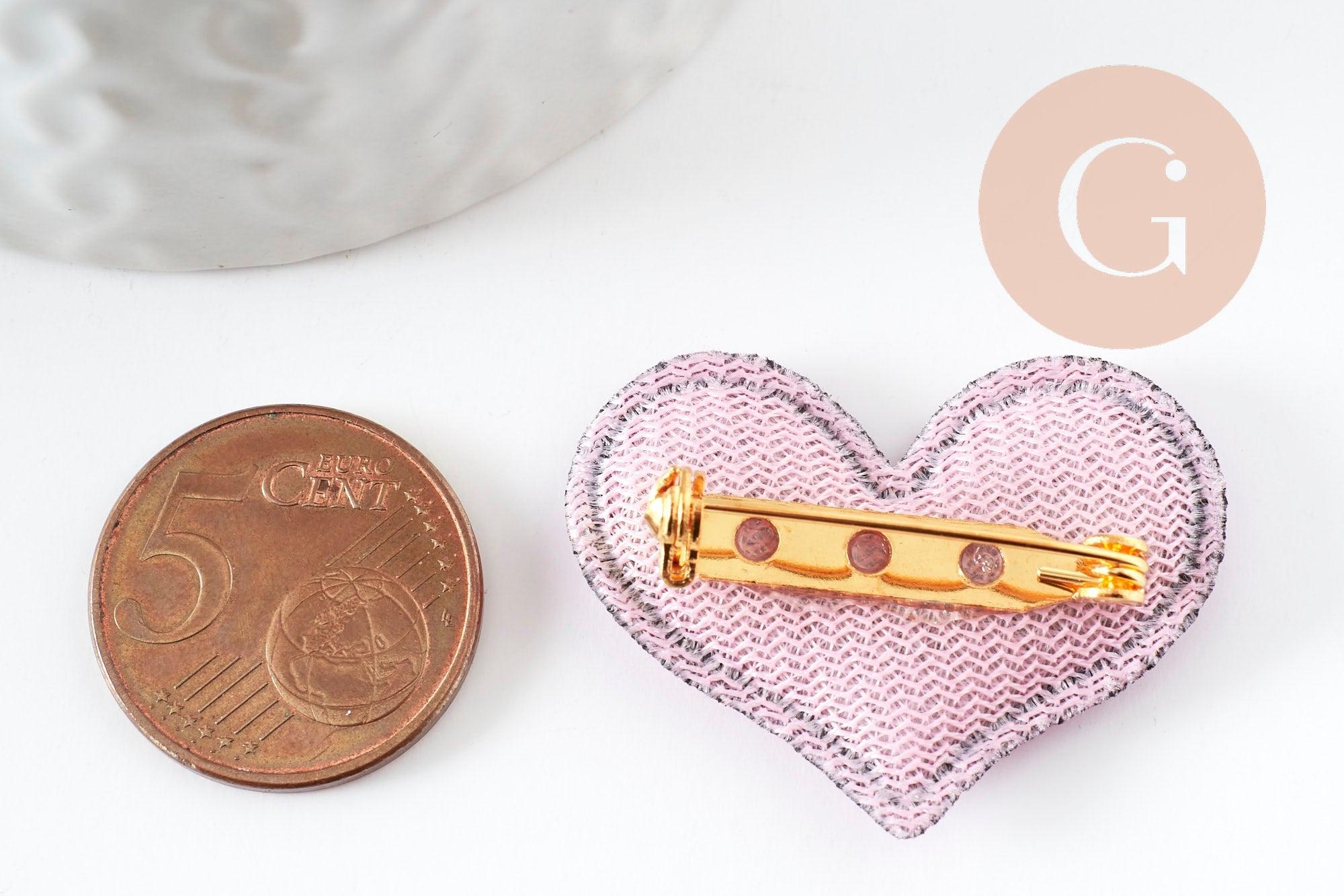 Gingerlily Kit Ma broche coeur bleu x1 création facile