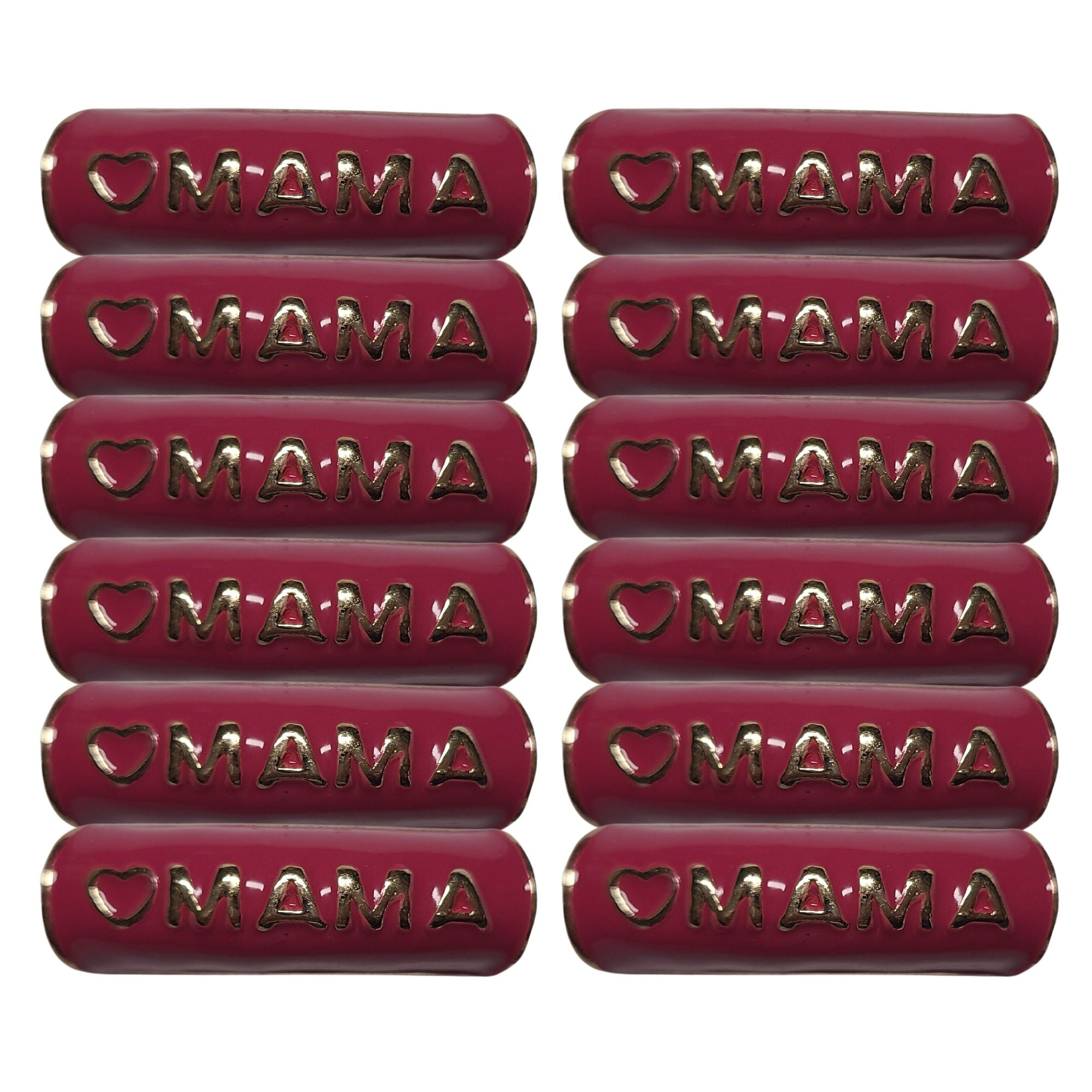 ARTSHOP Strass & Émaillés 321 tubes MAMA fuchsia 12MM x6