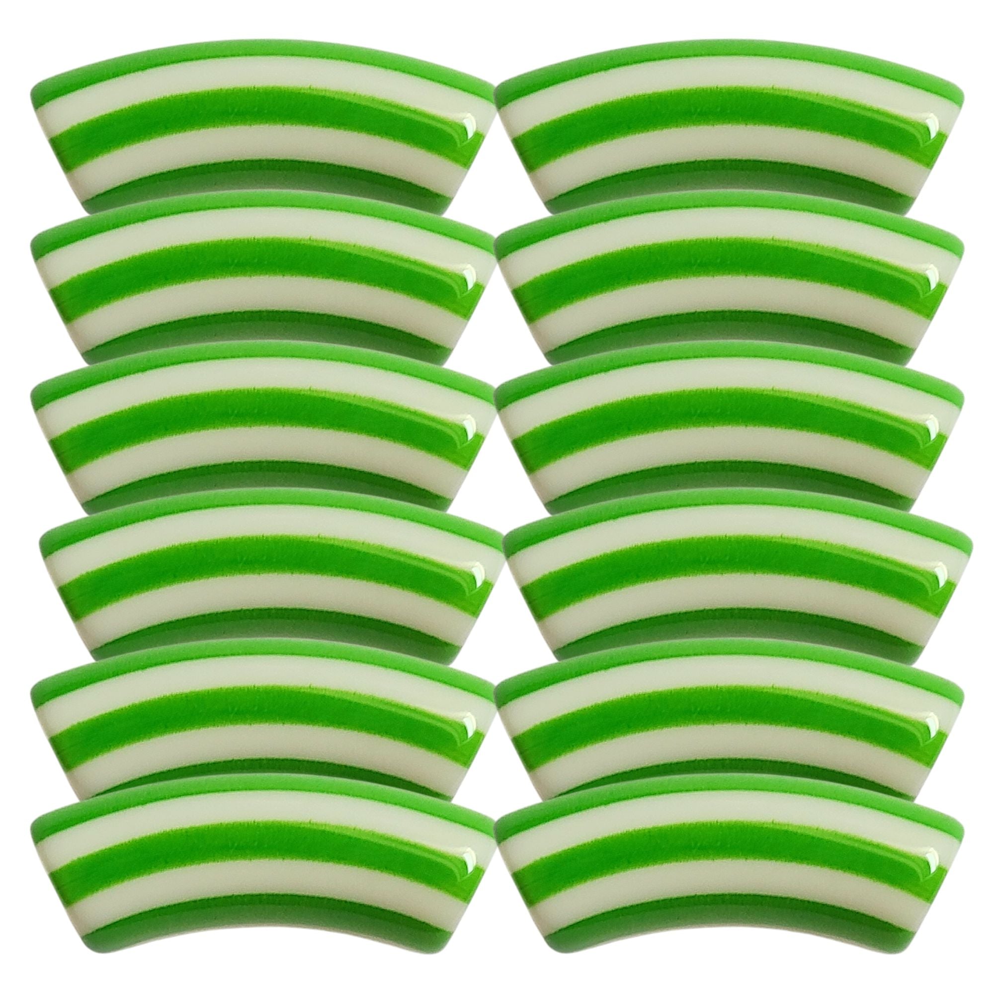 ARTSHOP Tubes à Rayures 457 tube incurvé matcha 12MM