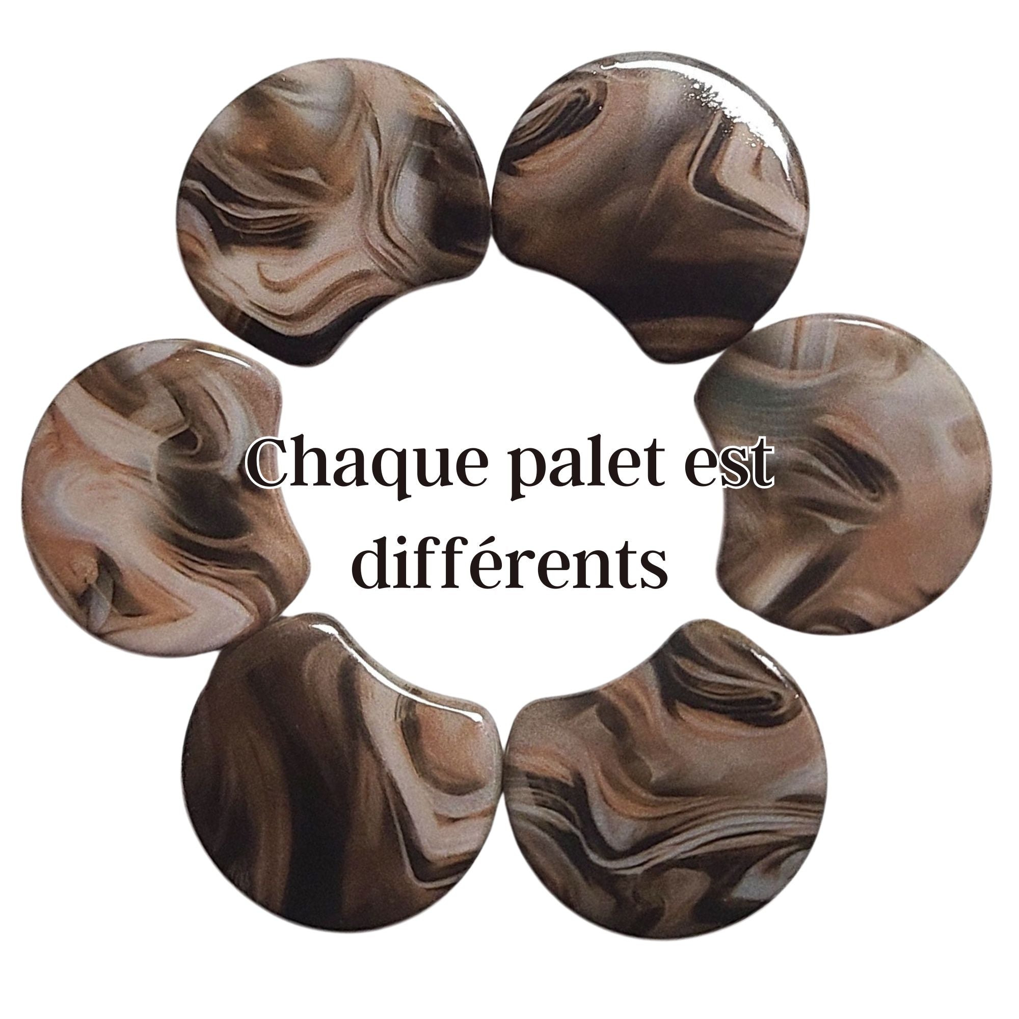 ARTSHOP Palets LUNE MOON 1037 palet ondulé x1 résine