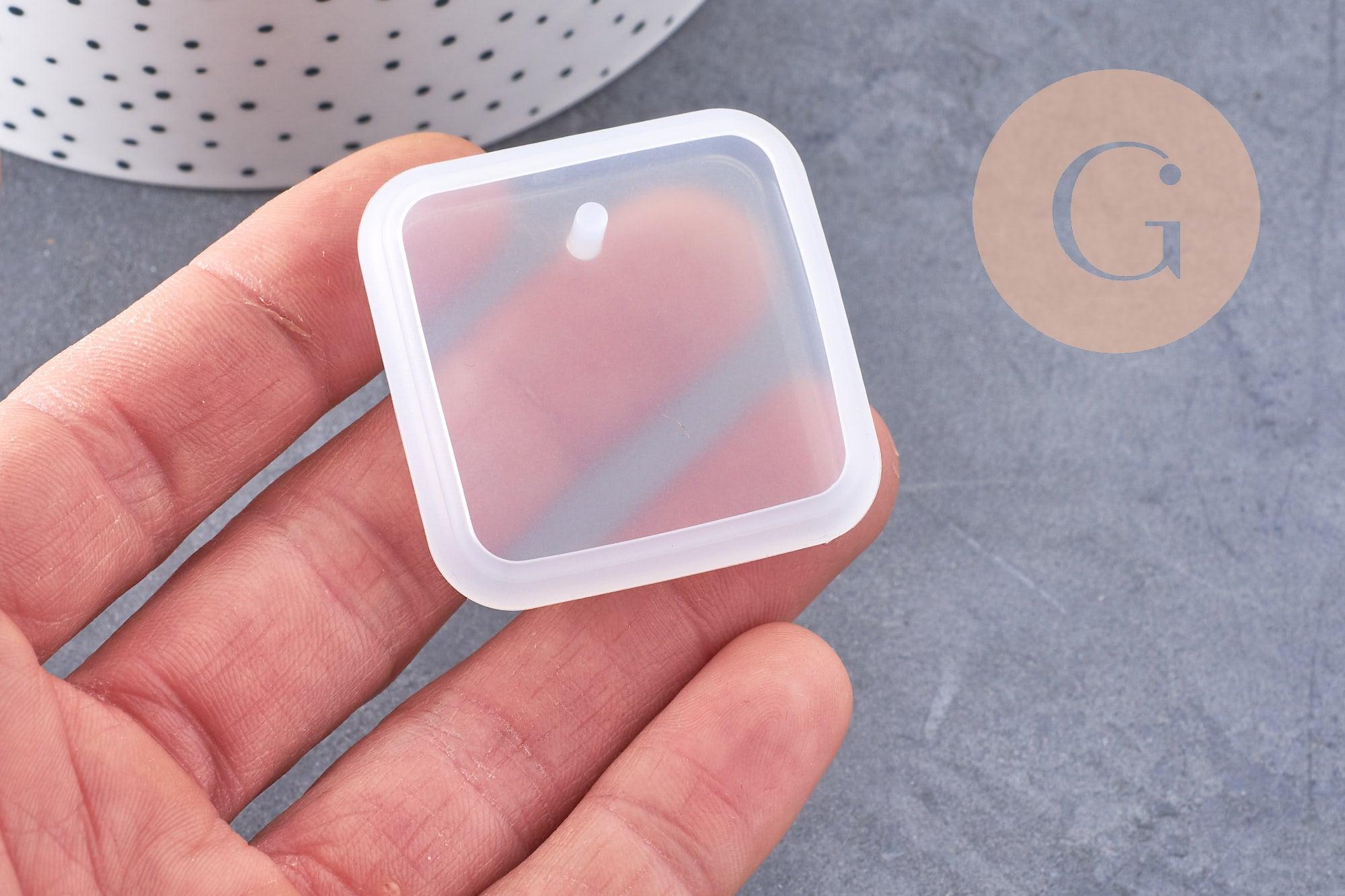 Gingerlily G11299 moule silicone carré pendentif 42mm x1