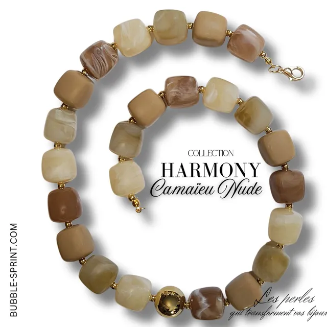 ARTSHOP Harmony Camaïeu Nude Collier Kit 50 cm
