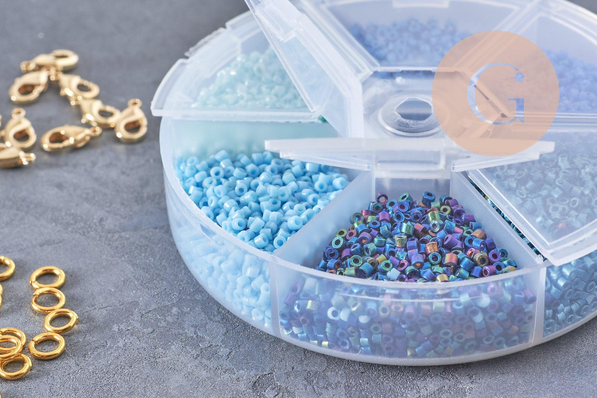 Gingerlily Kits G9194 kit perles rocaille bleu complet