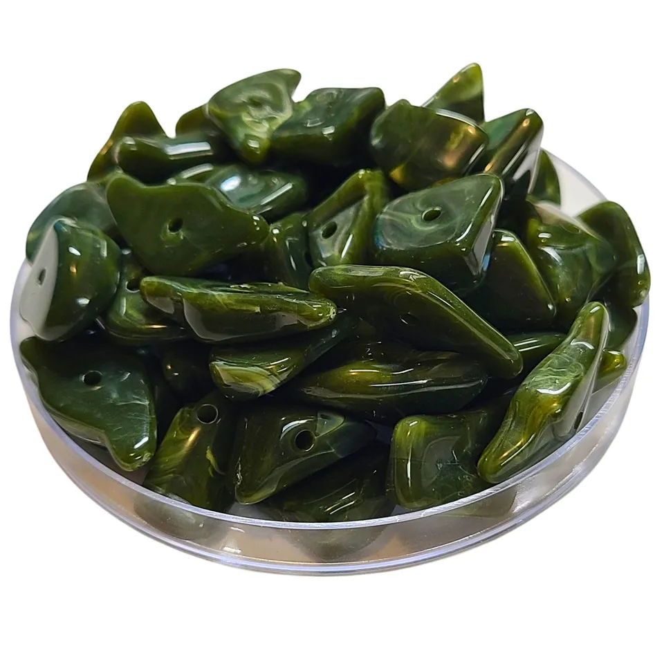 ARTSHOP Séparateurs 36 Crispy XXL perle vert mousse marbré