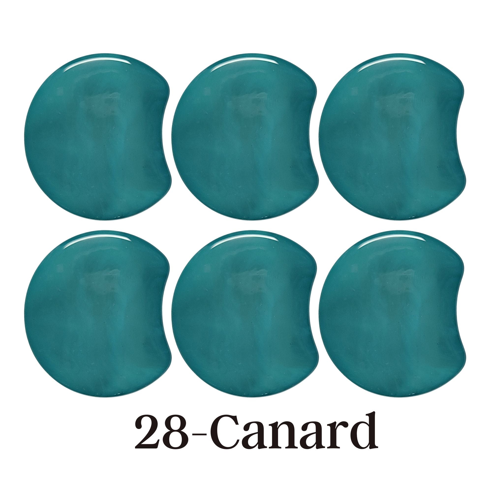 ARTSHOP MOON 28 Canard marbré palet lune résine x1