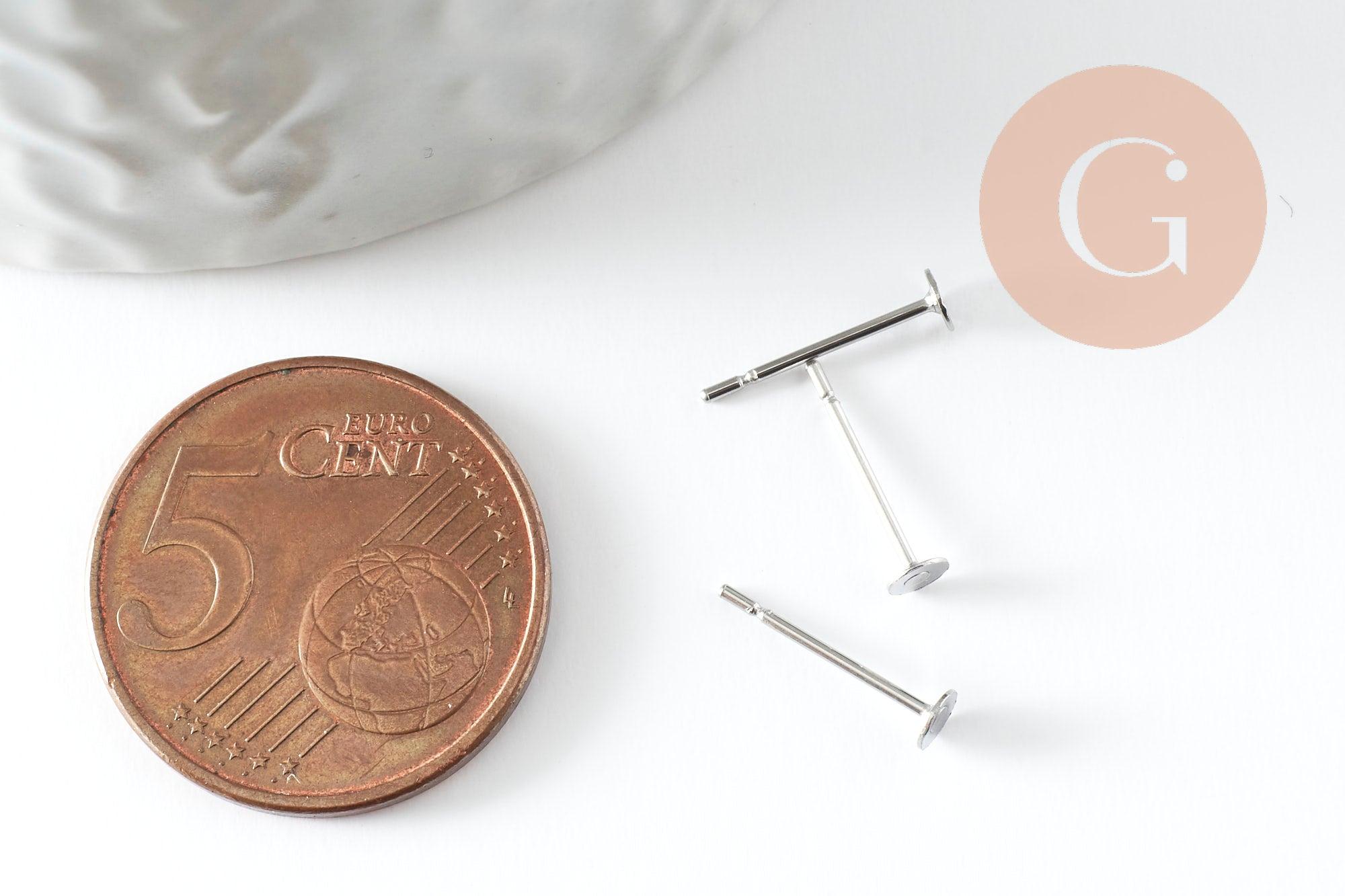 Gingerlily Apprêts G9465 clou puce oreille acier 3mm x50