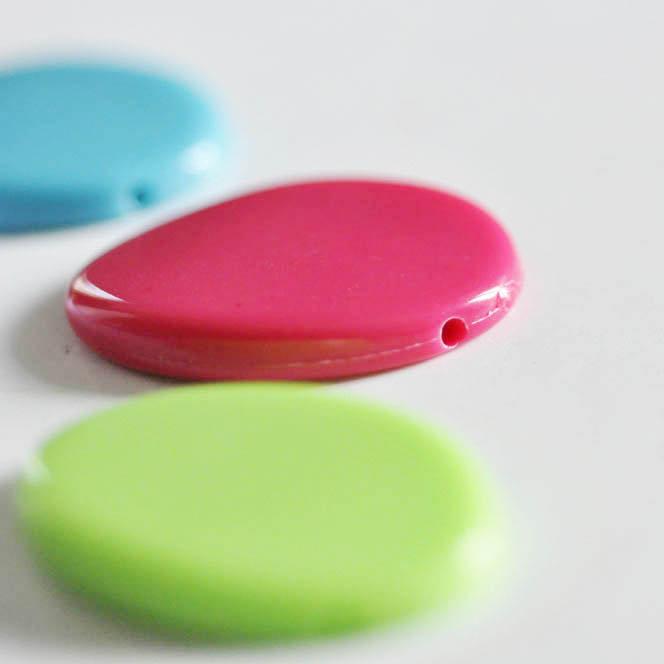 Gingerlily Perles bijoux DIY G0853 perle ovale x10 acrylique