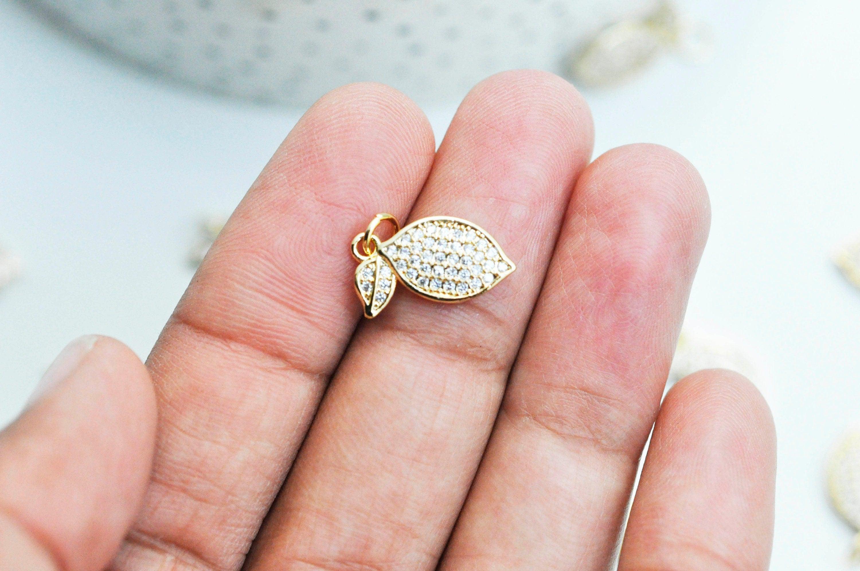 Gingerlily Pendentifs DIY G4530 pendentif citron doré 18K 16mm x1