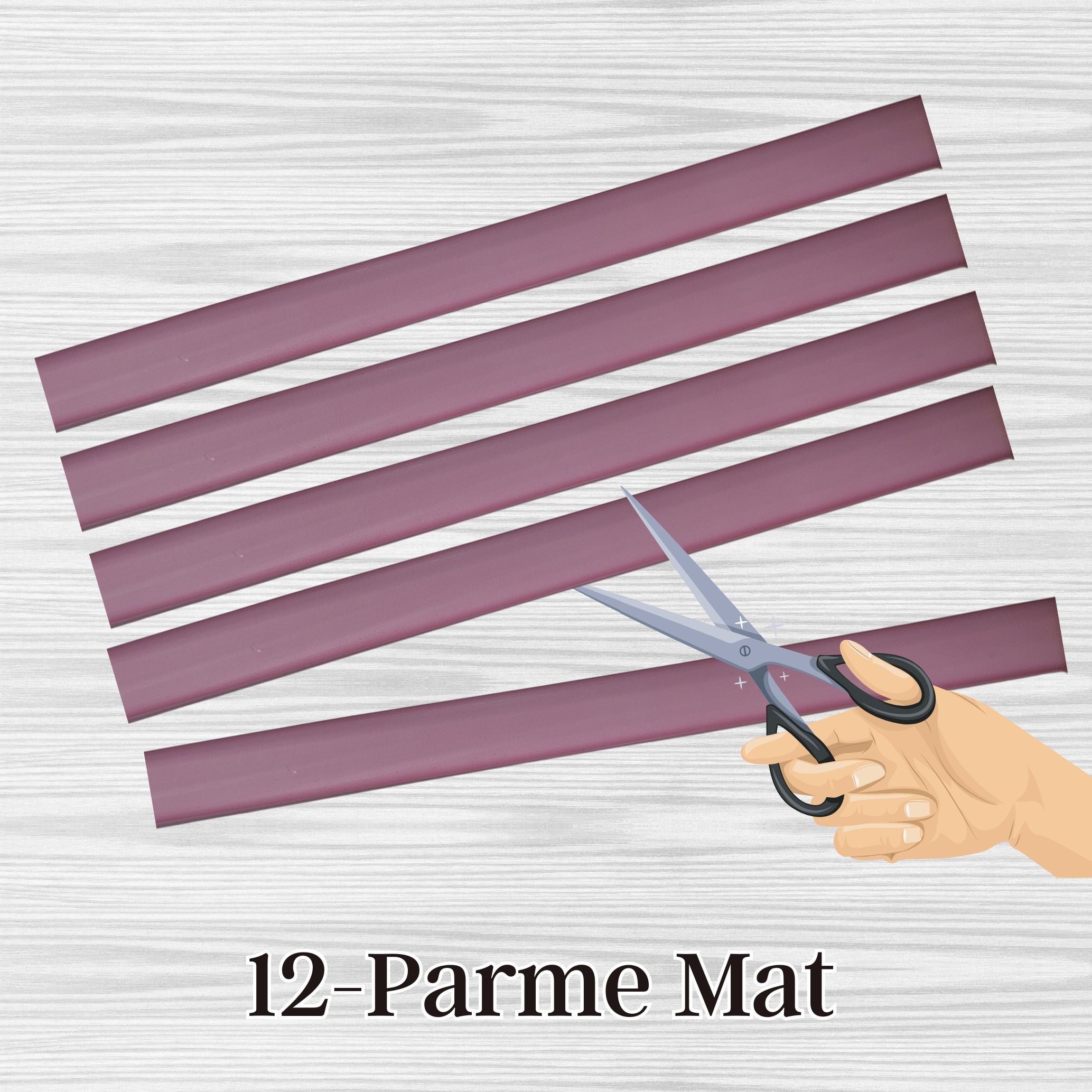 ARTSHOP Sangles sangle silicone Parme mat 6 mm x7 cm