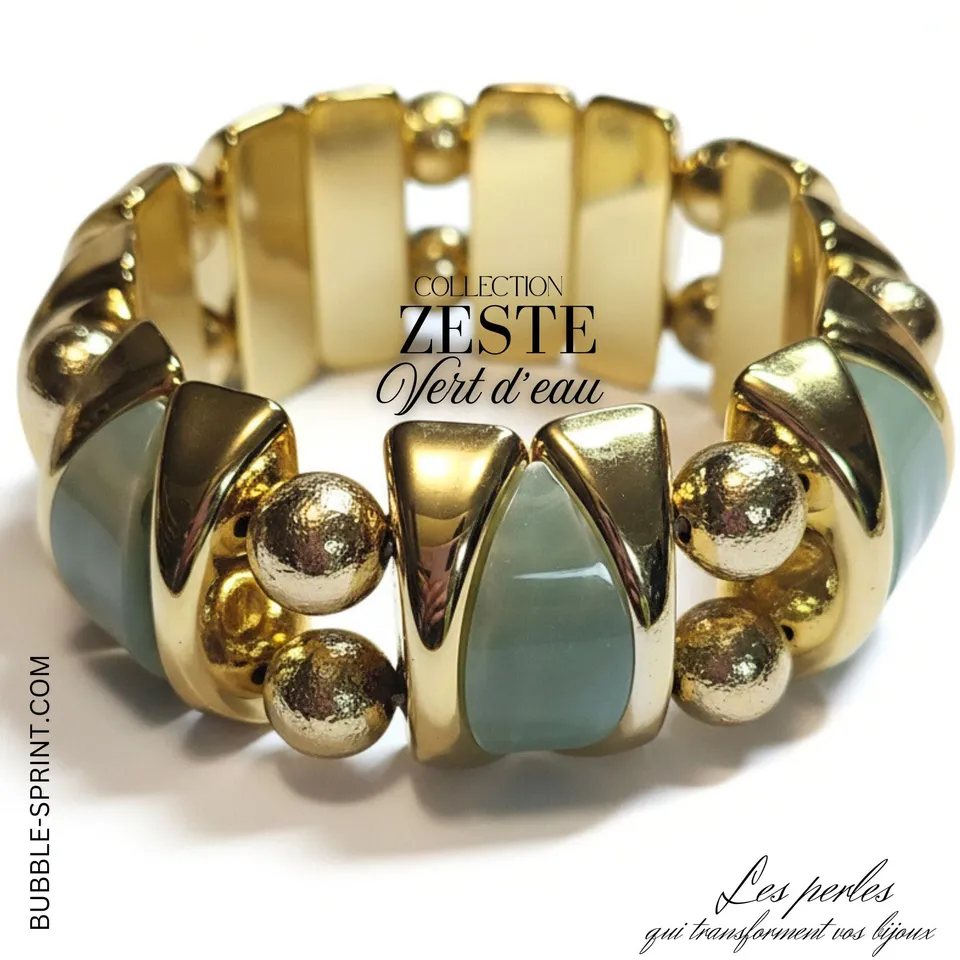 ARTSHOP ZESTE Vert d'eau kit bracelet sans aiguille