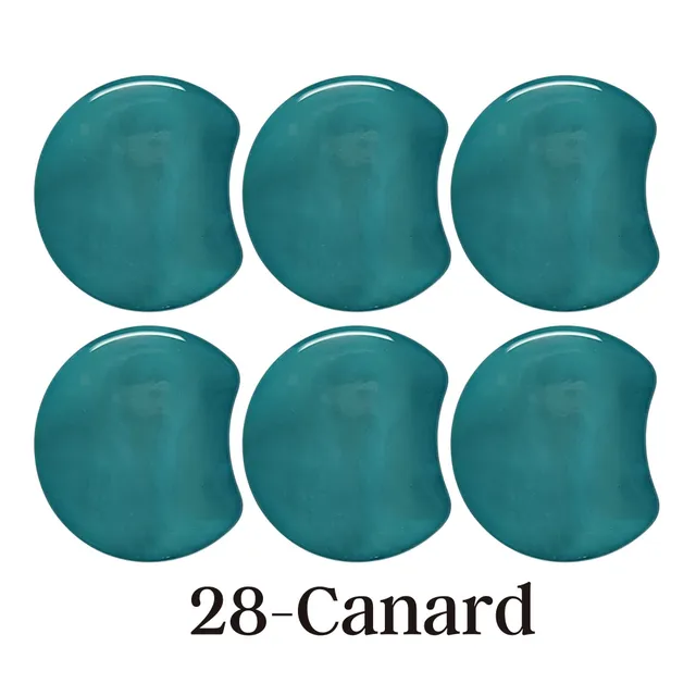 ARTSHOP MOON 28 Canard marbré palet lune résine x1