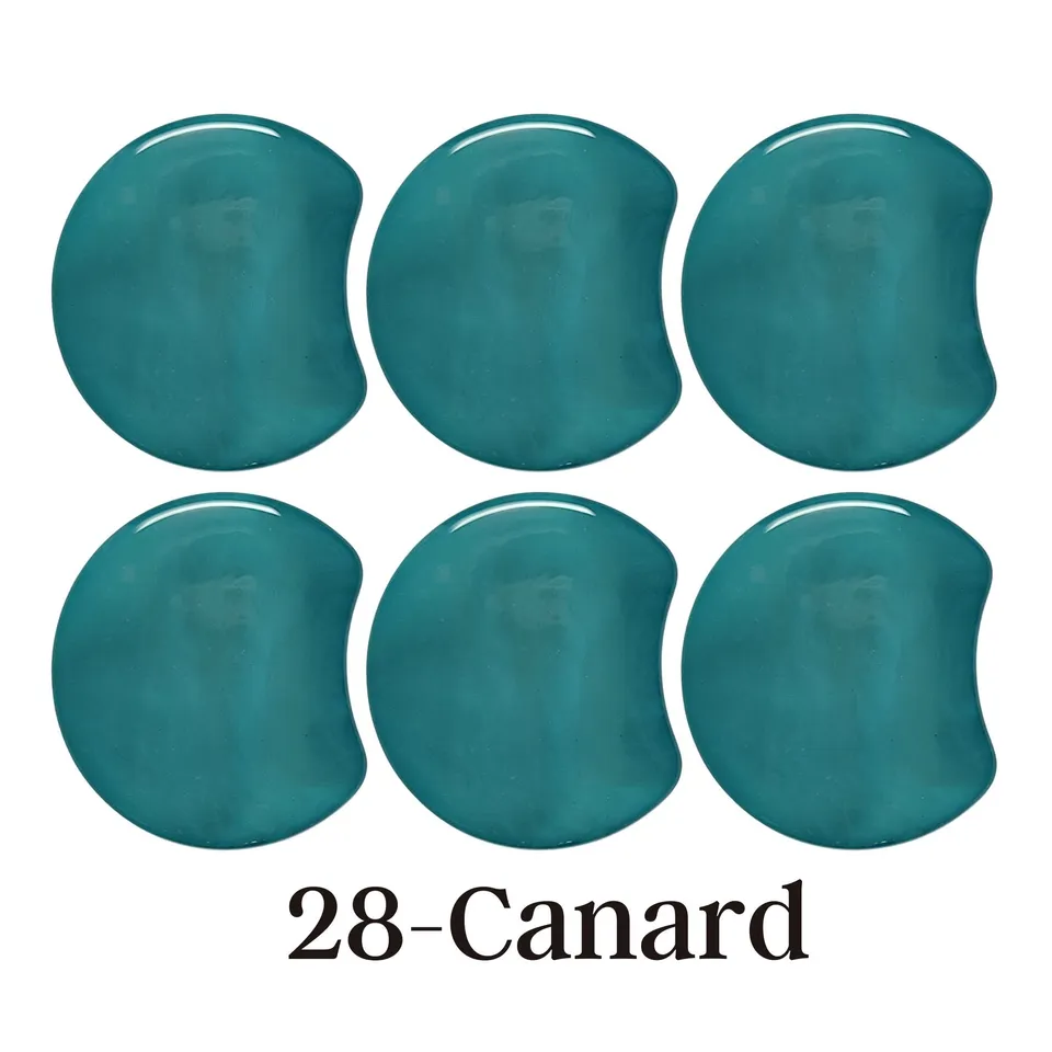 ARTSHOP MOON 28 Canard marbré palet lune résine x1