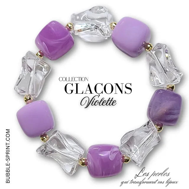 ARTSHOP Glaçons Violette bracelet kit à faire soi-même