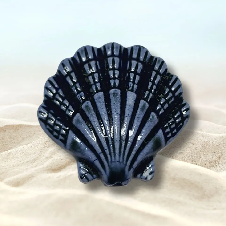 ARTSHOP Strass 3 Coquillage Céramique Marine x1 Perle 3D