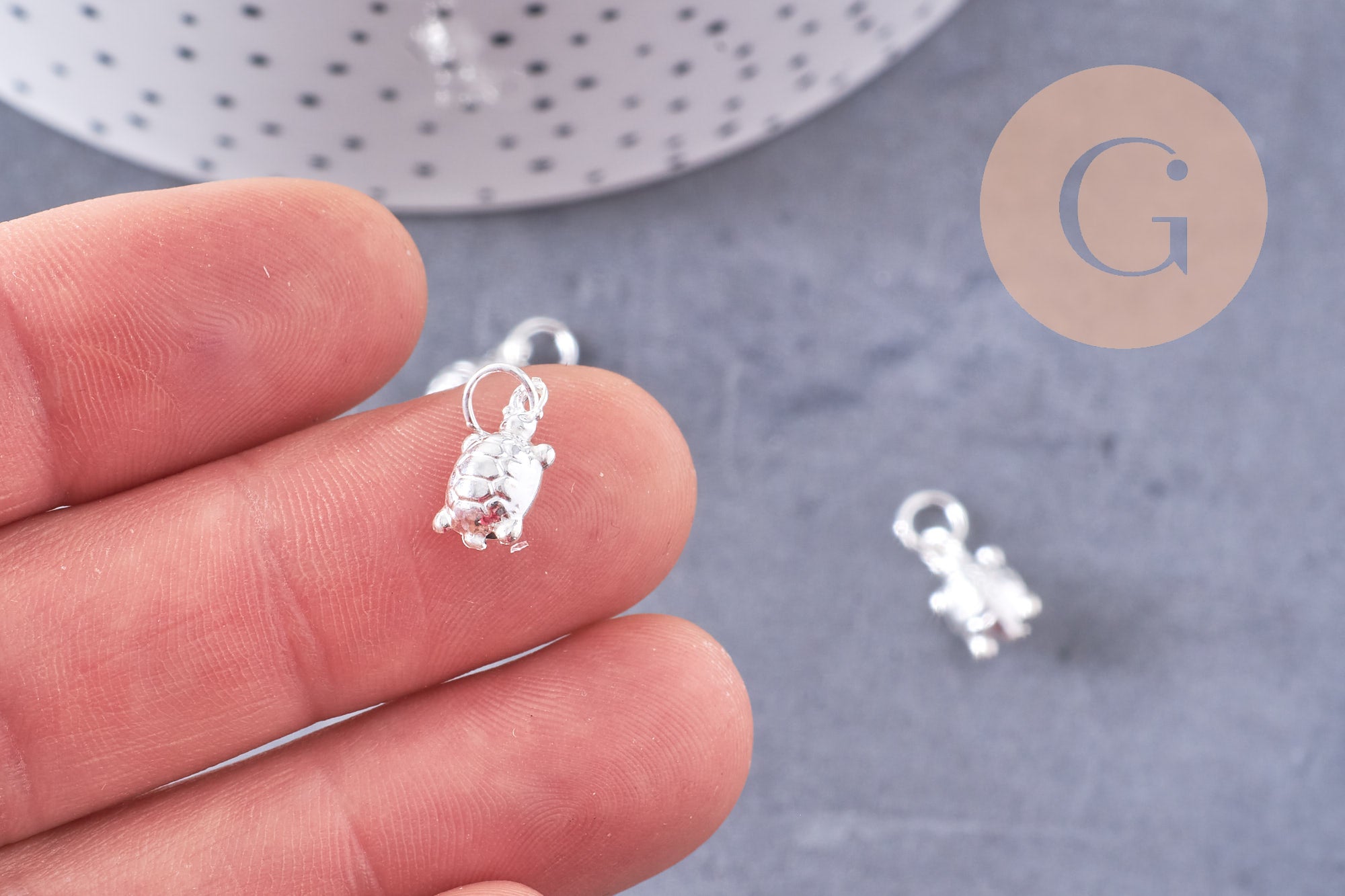 Gingerlily Pendentif Tortue G10701 argent 925 12,5 mm