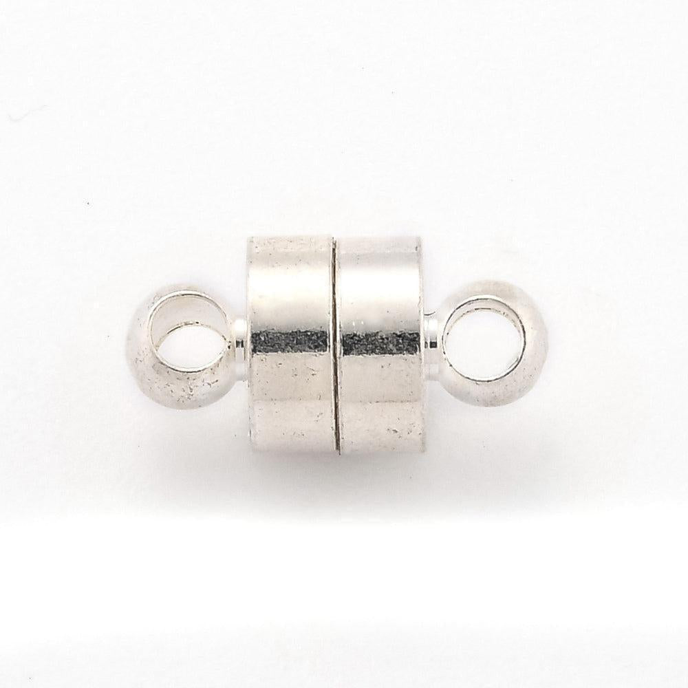Gingerlily Fermoir G10370 aimanté laiton argent 12mm x2