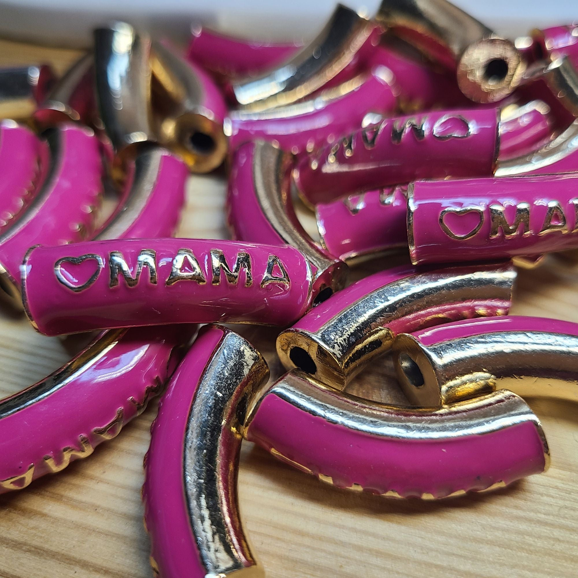 ARTSHOP Strass & Émaillés 321 tubes MAMA fuchsia 12MM x6