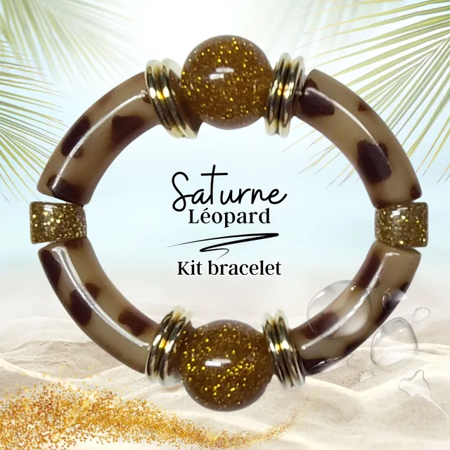 ARTSHOP Saturne Léopard 13 kit bracelet boules 20 mm