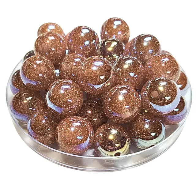 ARTSHOP Boules Glitters 267 perle glitter pêche 16mm x15