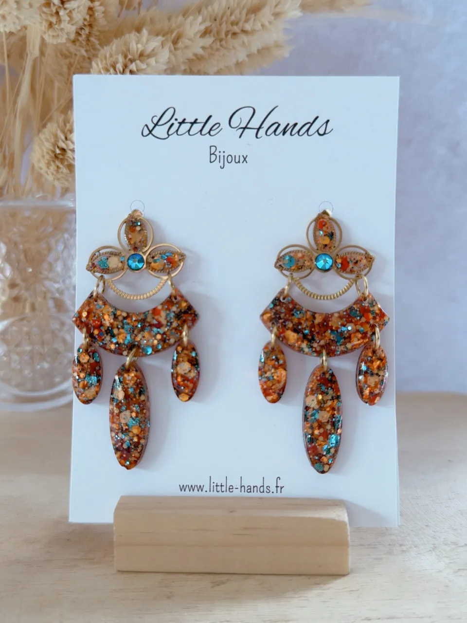 Little Hands Bijoux Naya boucles d'oreilles Indian Summer