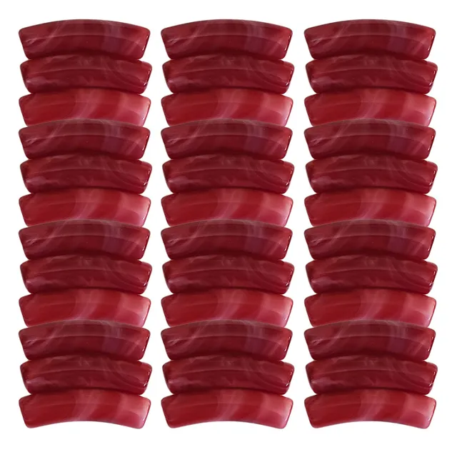ARTSHOP Tiny Tubes 53 tube incurvé bordeaux marbré 5mm x10