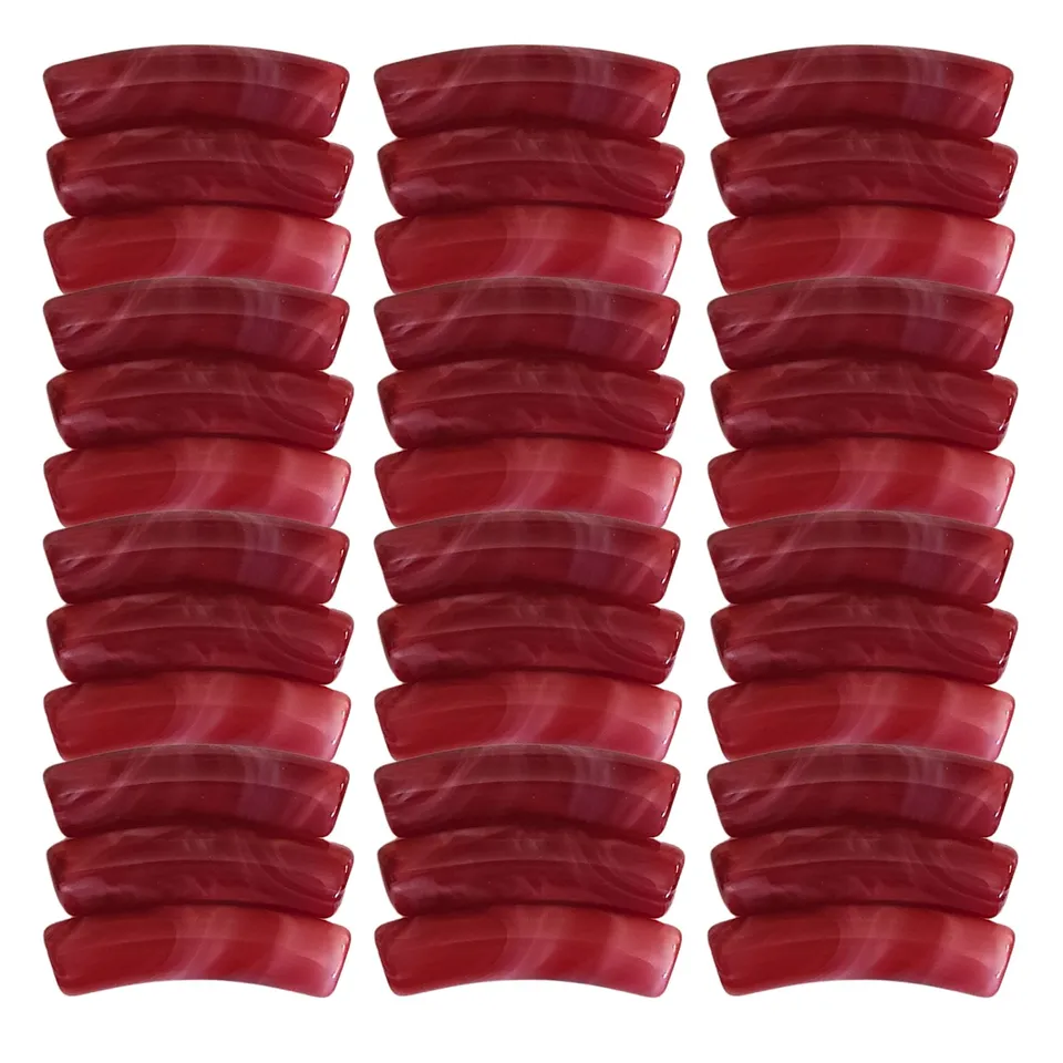 ARTSHOP Tiny Tubes 53 tube incurvé bordeaux marbré 5mm x10