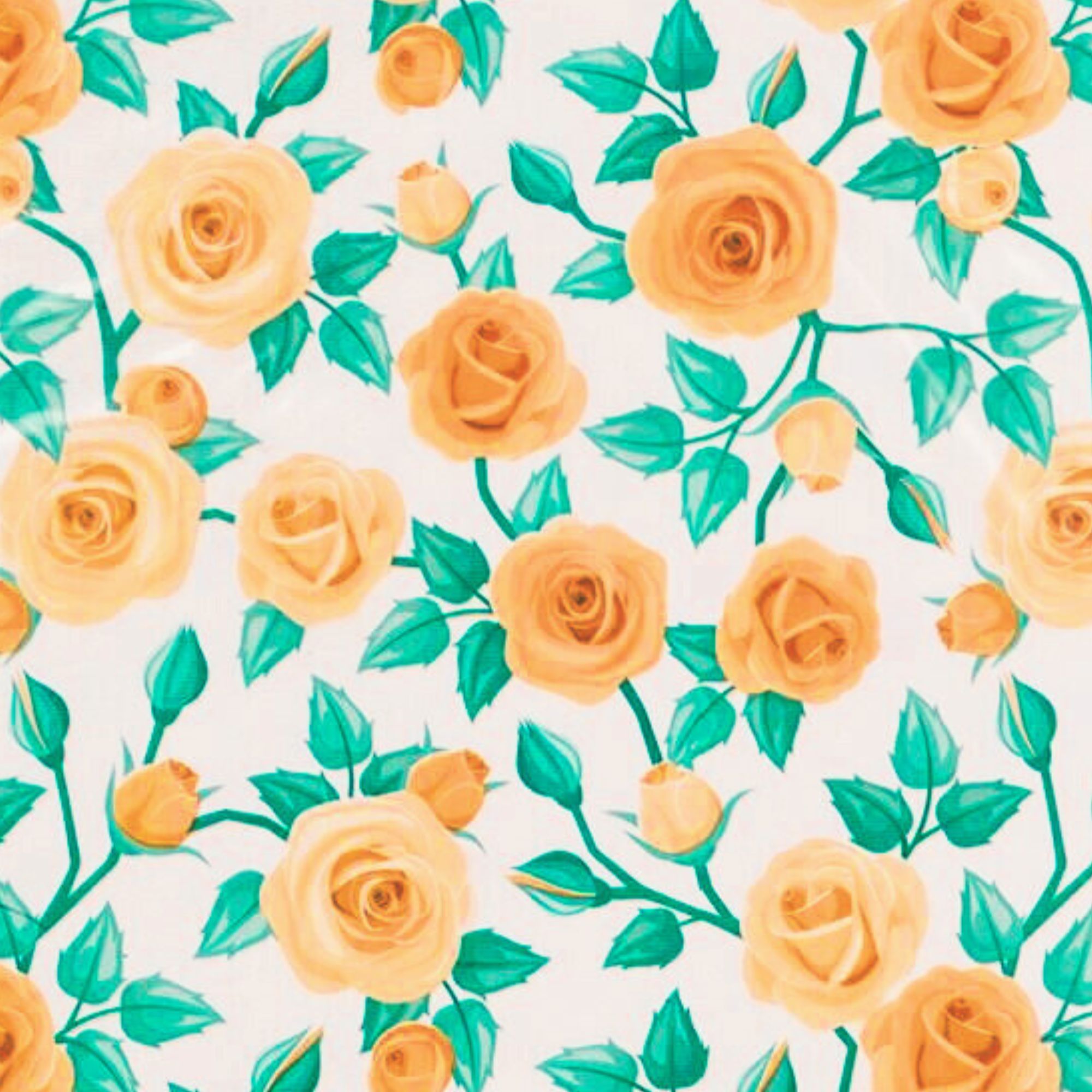 ARTSHOP 1034 Tubes incurvés fleurs 12 mm orange x6