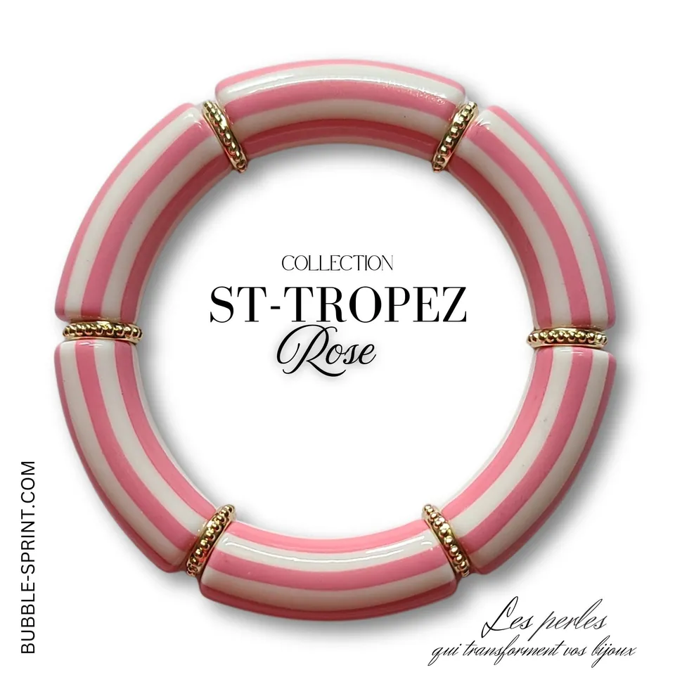 ARTSHOP ST-TROPEZ bracelet rose 5,5cm kit à monter