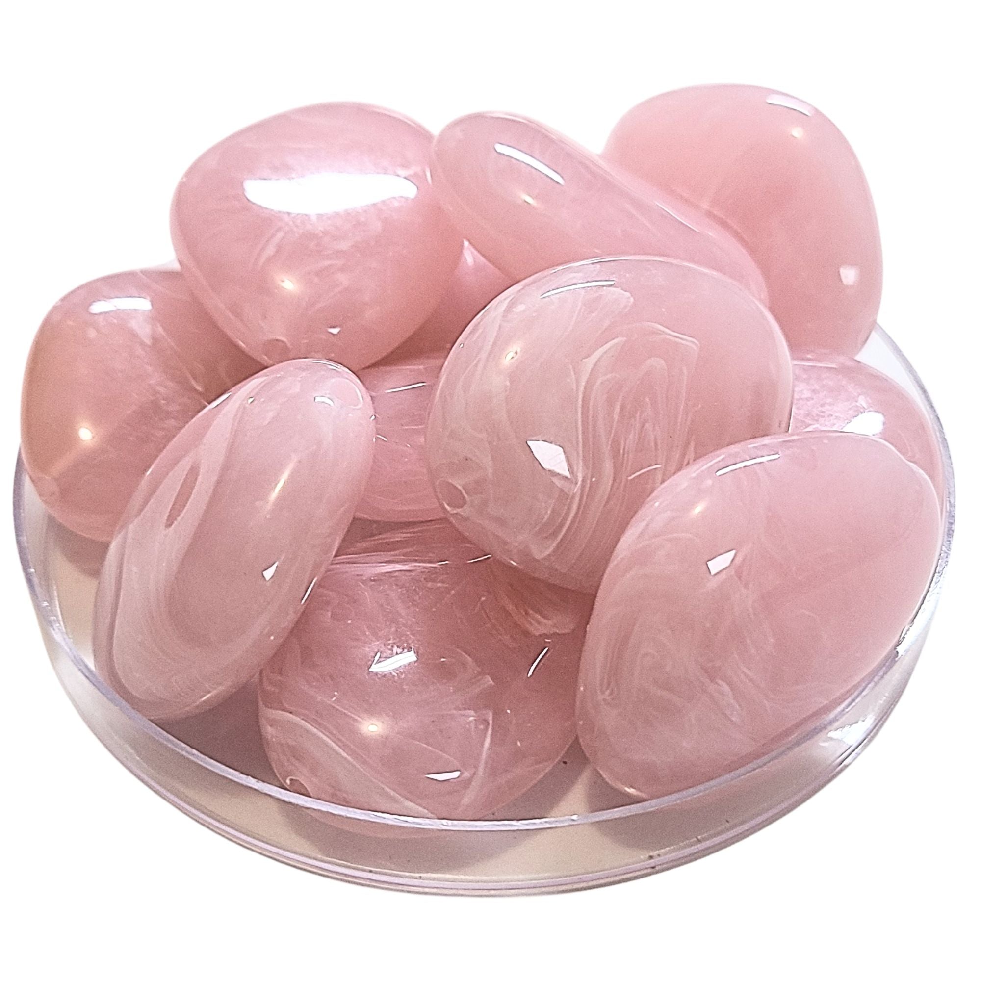 ARTSHOP Galets Tika 8 Rose Clair perle plate x1