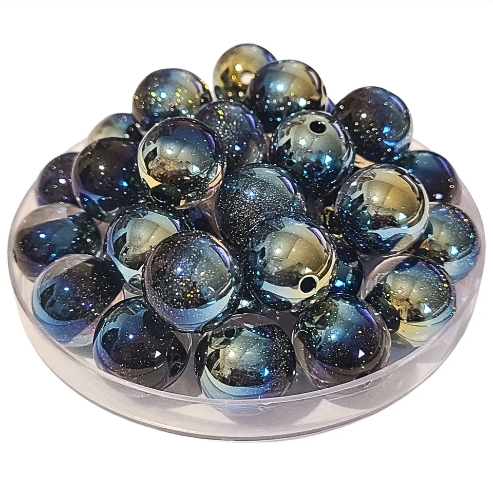 ARTSHOP Boules Glitters 278 perle acrylique noir 16mm x15