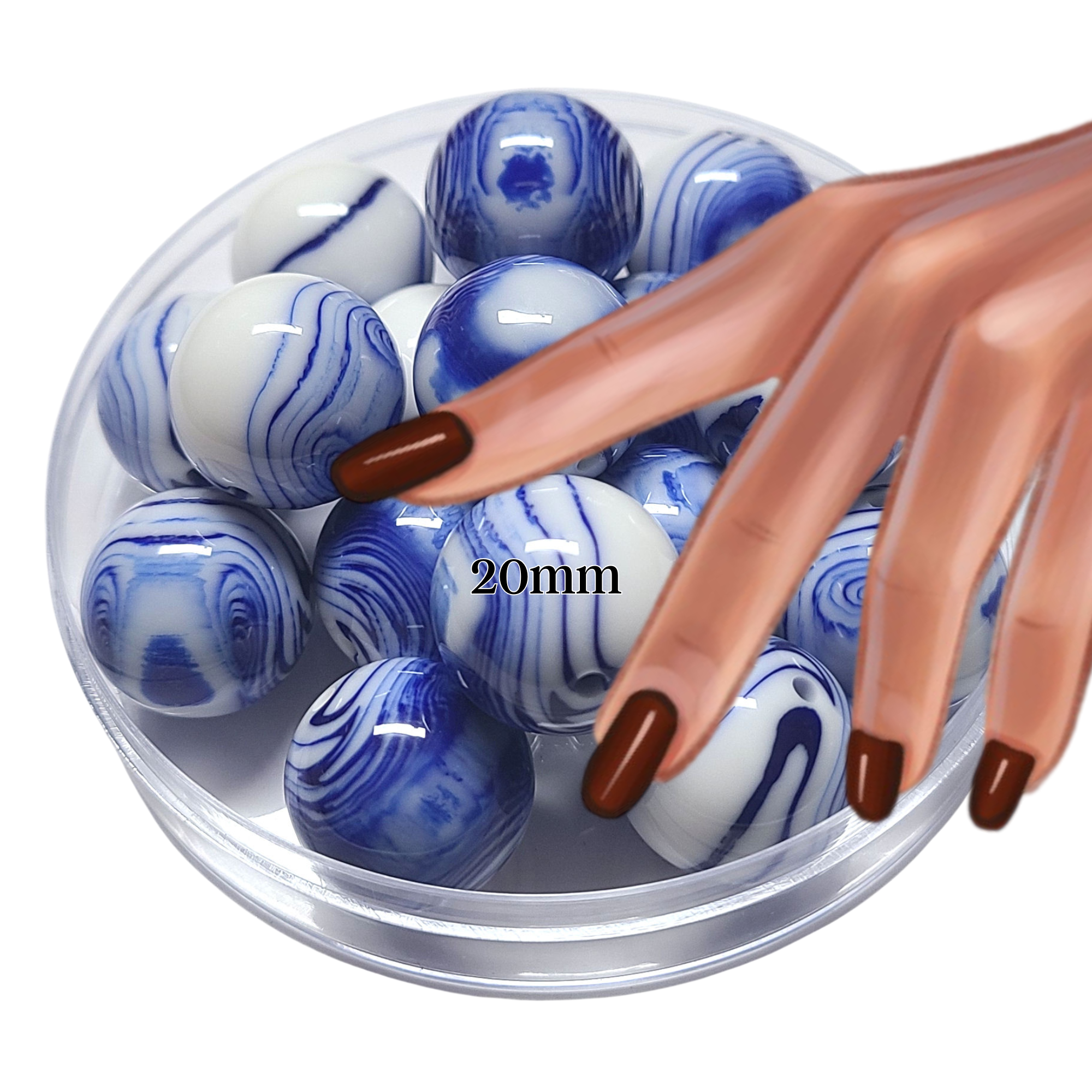 ARTSHOP Boules 20MM 80 Porcelaine de Chine x1 boule