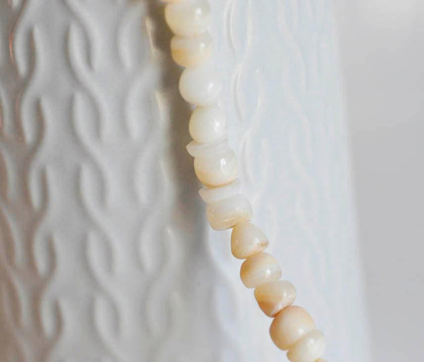 Gingerlily Perles G531 perles coquillage beige nacre 6-7mm
