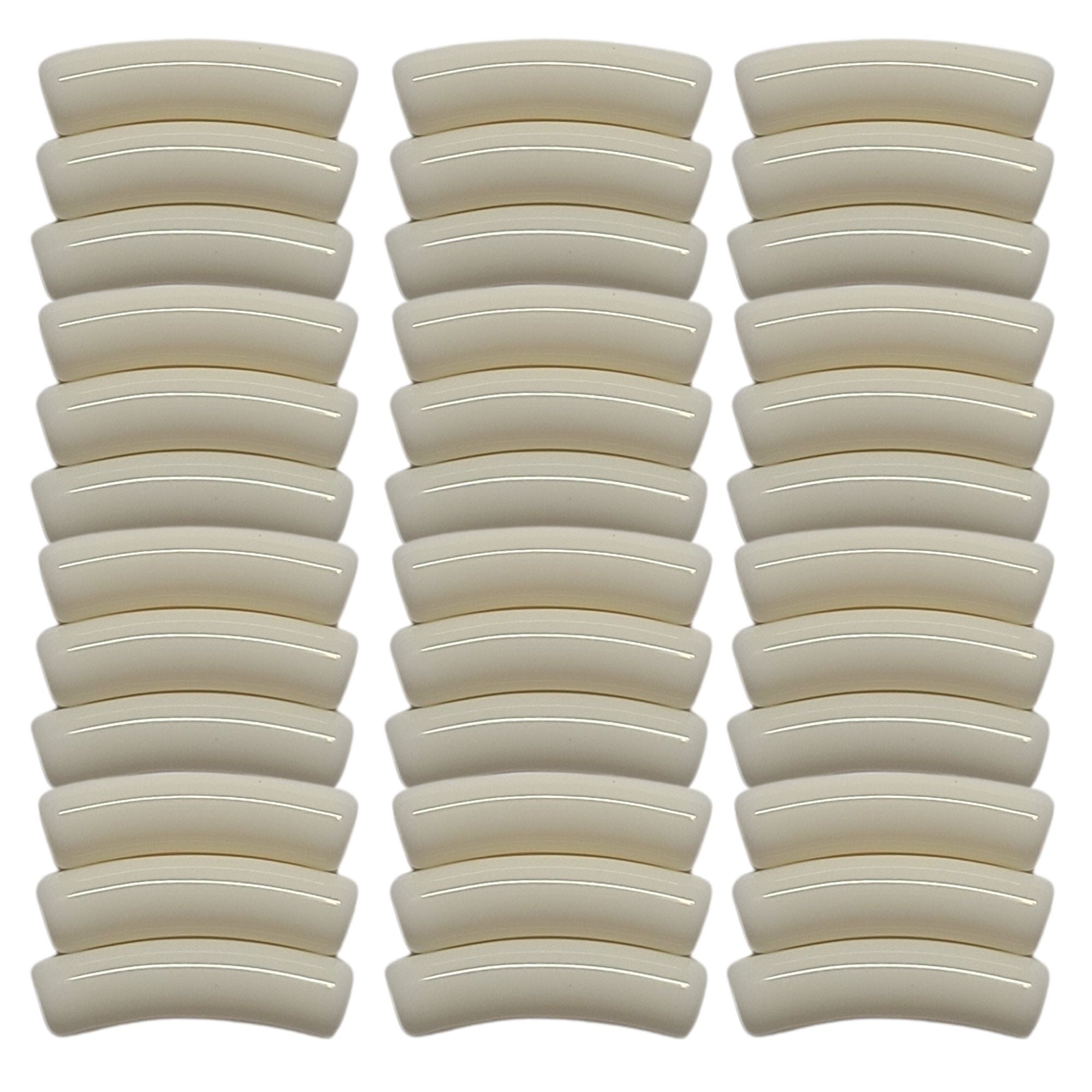 ARTSHOP TINY Tubes 50 tube incurvé Ivoire 5MM x50 résine