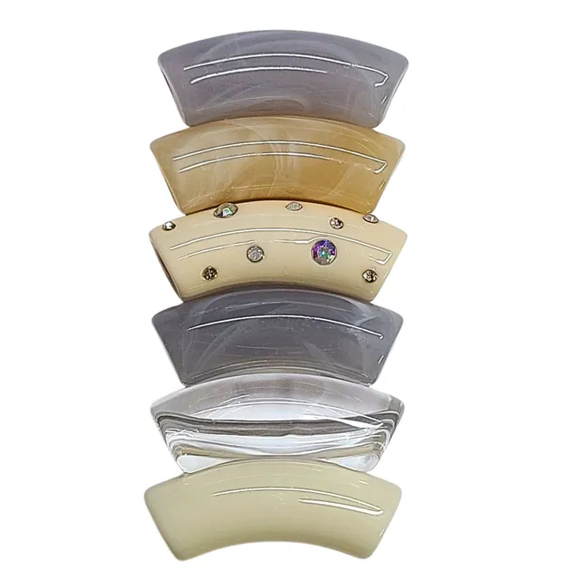 ARTSHOP Camaieux 227 lot mixte 6 tubes incurvés gris 12mm