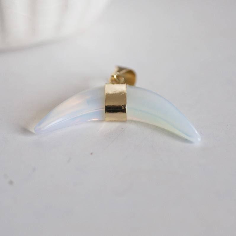 Gingerlily Pendentifs croissant lune pierre naturelle lapis lazuli 43mm