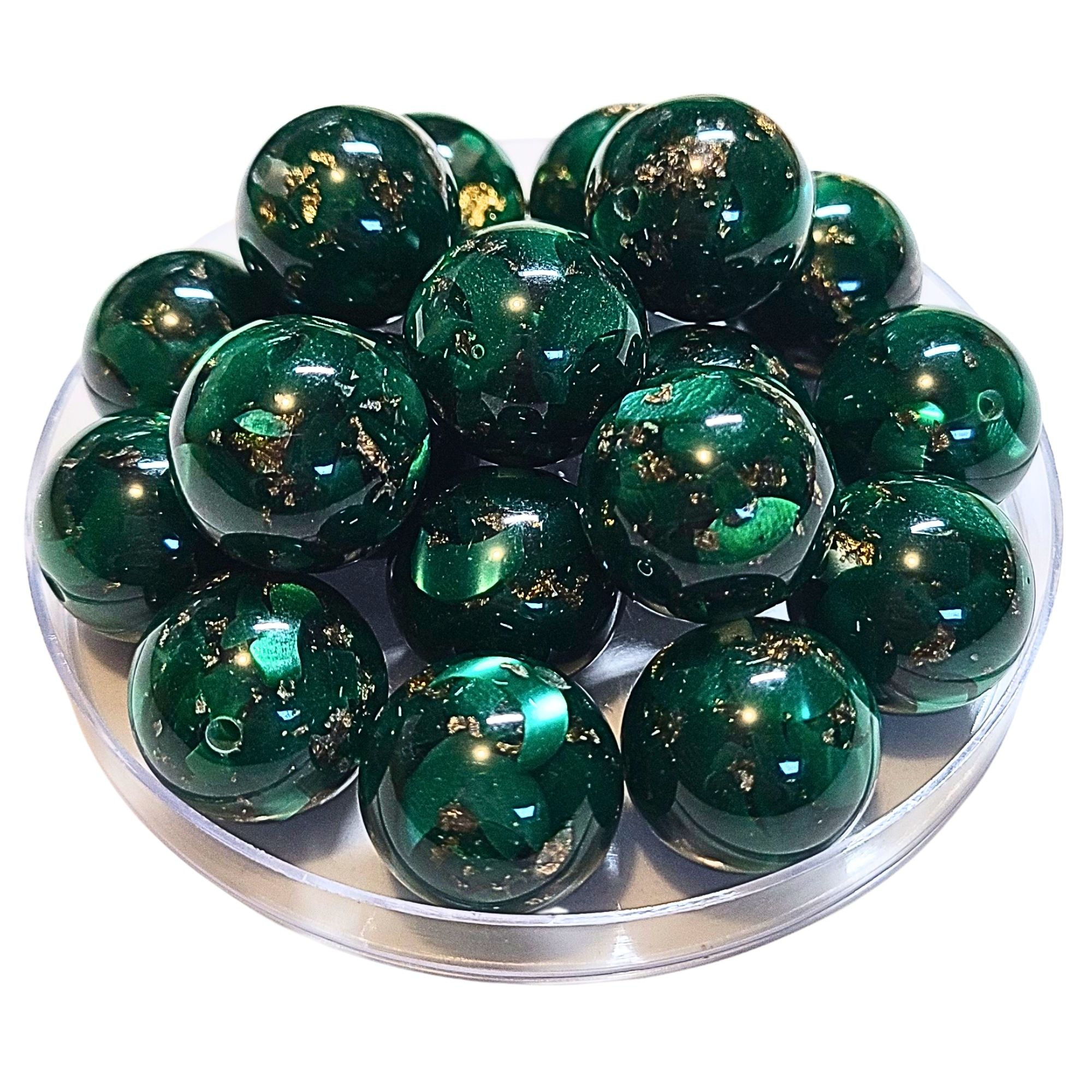 ARTSHOP 318 Vert perle acrylique 20mm effet Murano