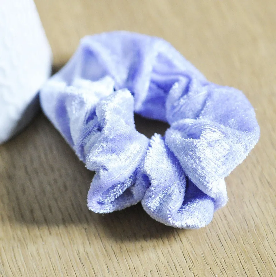 Gingerlily G5076 chouchou scrunchy velours violet lilas