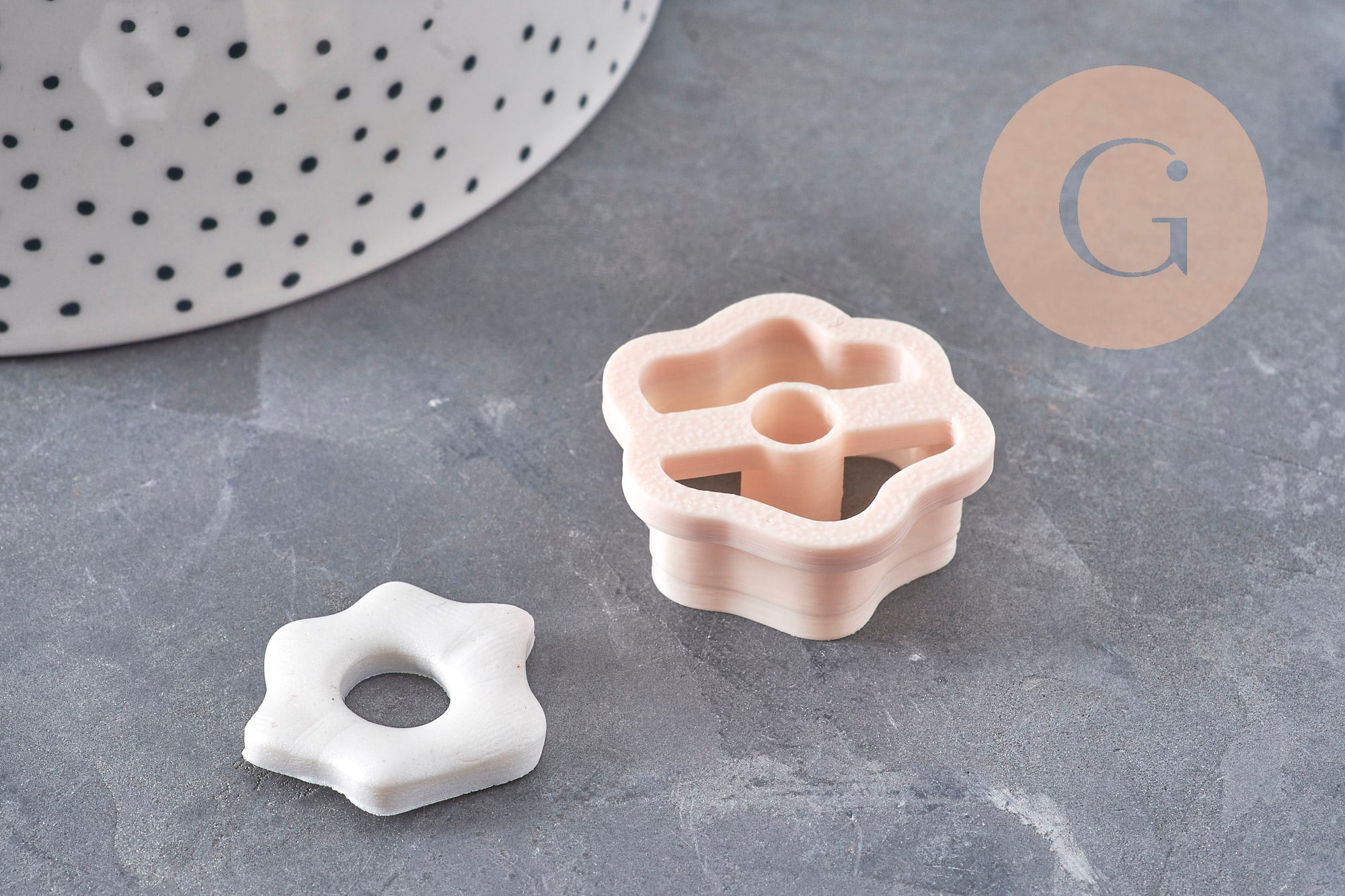 Gingerlily pâte polymère fleur créole emporte-pièce 20mm x1