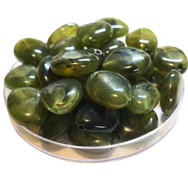 ARTSHOP Galets TIKA 26 galet vert militaire x10