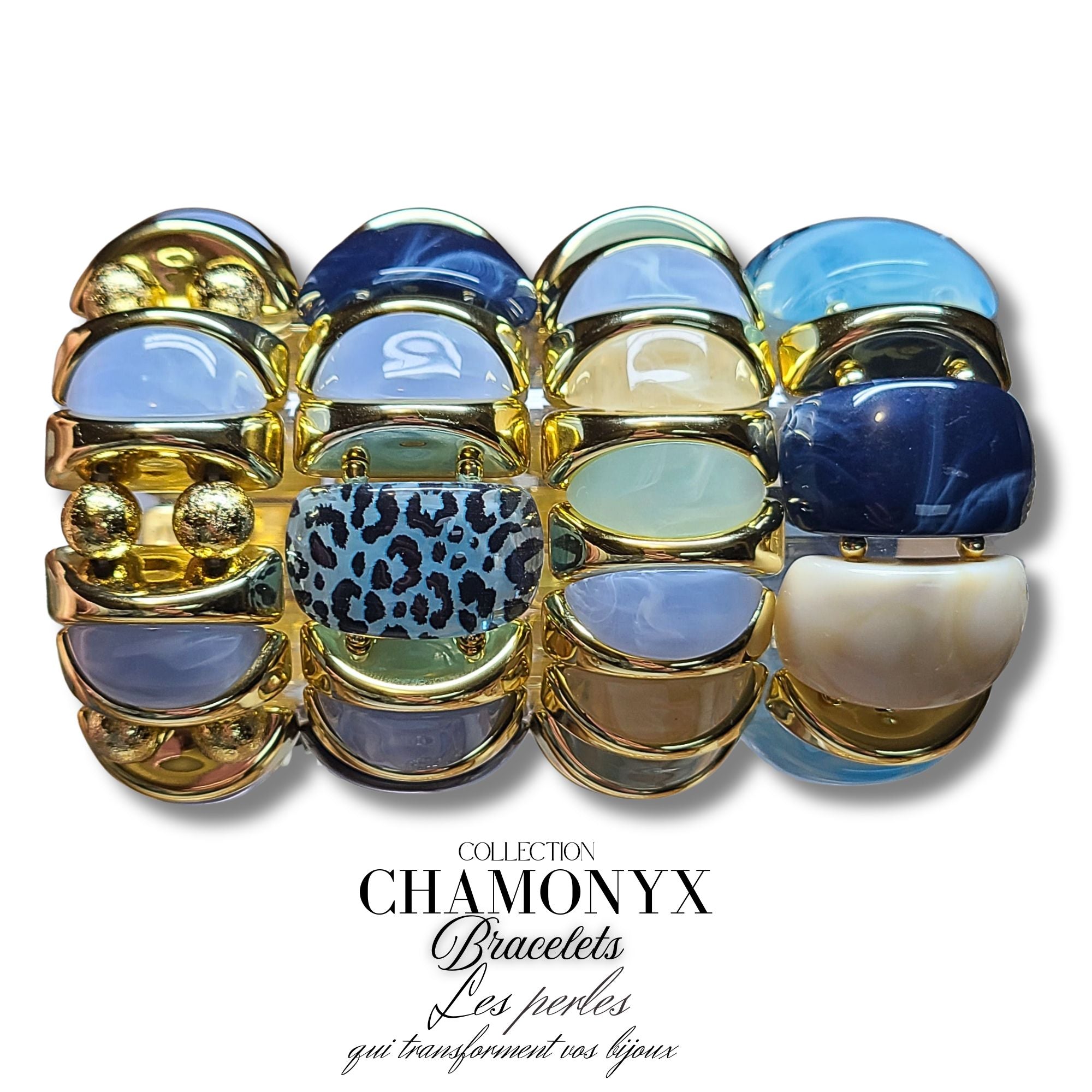 ARTSHOP Chamonyx 19 palet dôme Bleu marine marbré x1