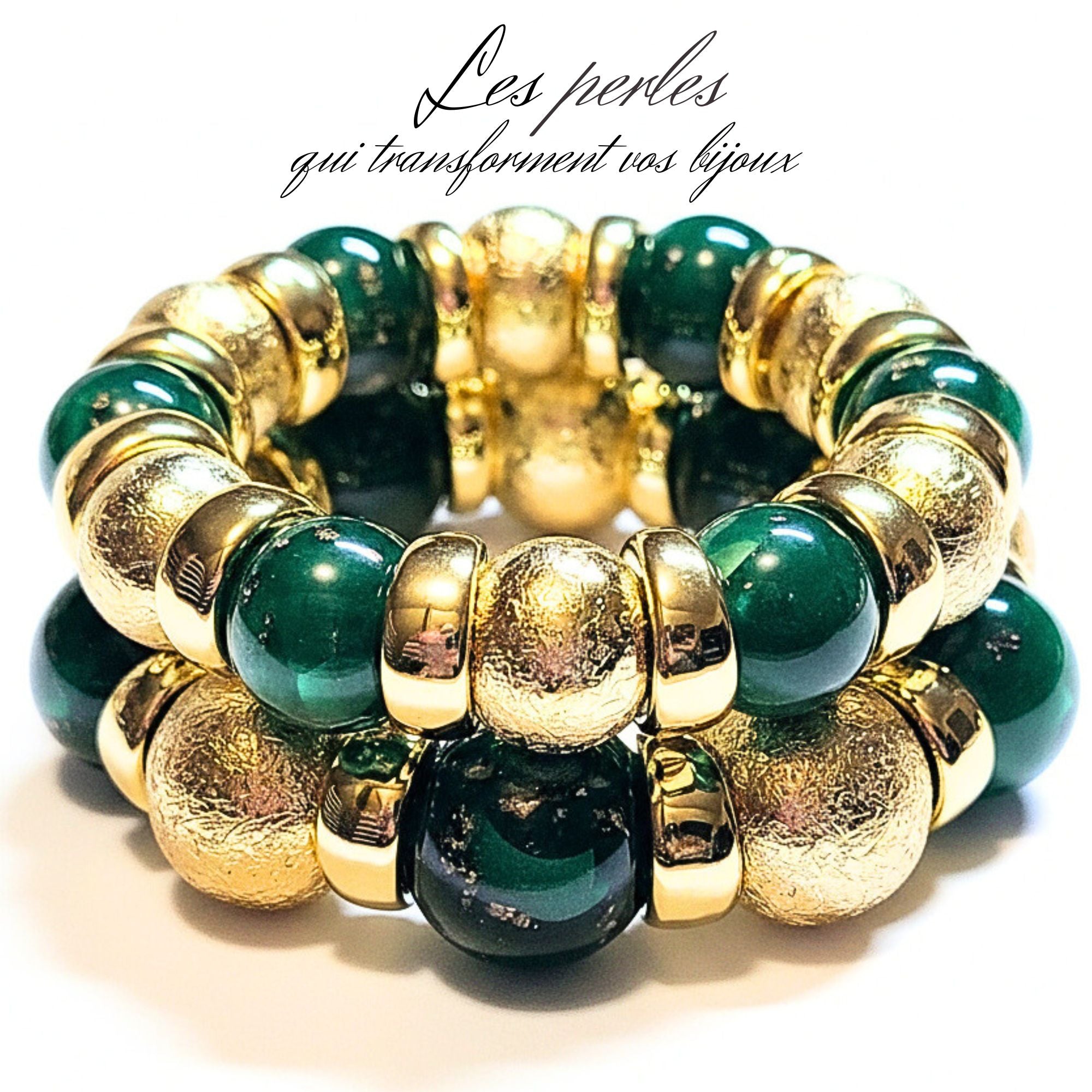 ARTSHOP 318 Vert perle acrylique 20mm effet Murano