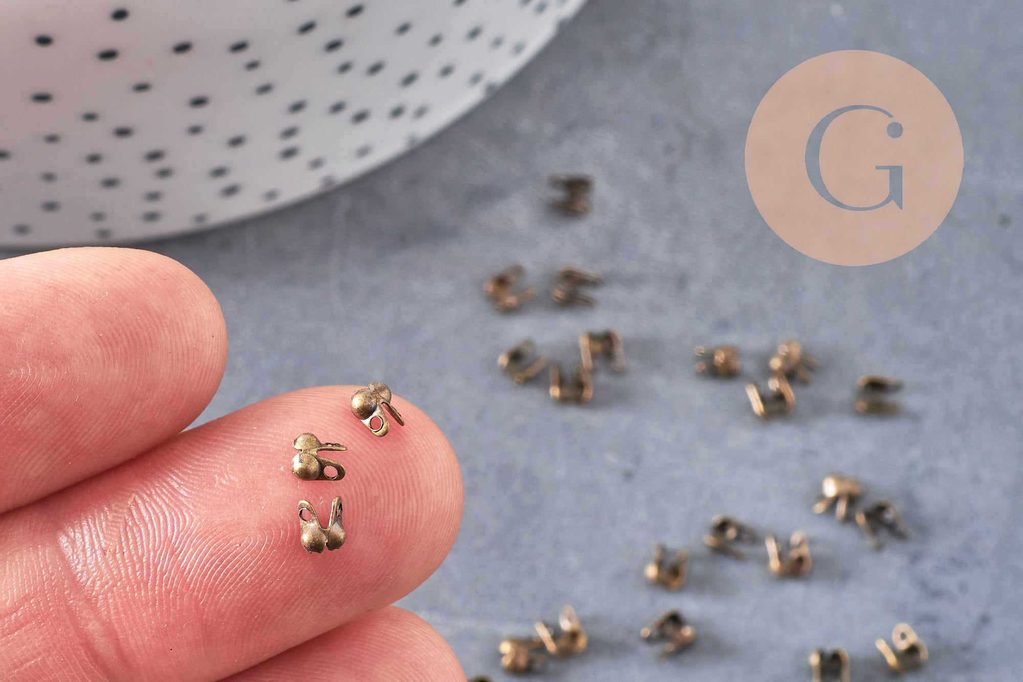 Gingerlily Apprêts G0656 connecteurs bronze lot 10 trou 3 mm